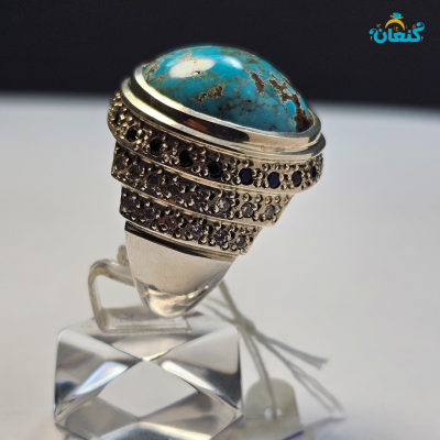 انگشتر فیروزه شجری ۲پوست تمام مغز - Image 2
