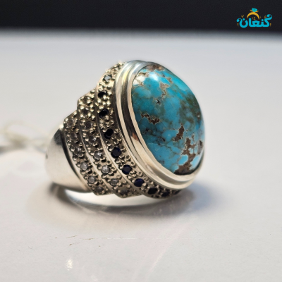 انگشتر فیروزه شجری ۲پوست تمام مغز