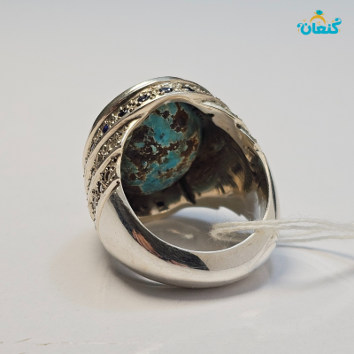 انگشتر فیروزه شجری ۲پوست تمام مغز - Image 4