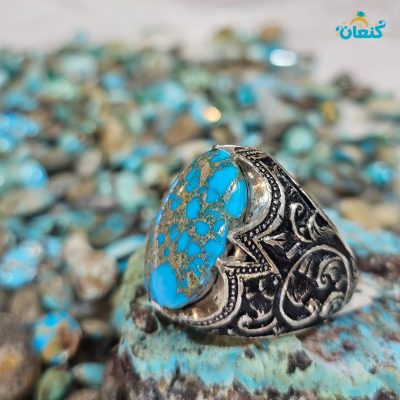 فیروزه شجری رگه طلائی اصل نیشابور - Image 5