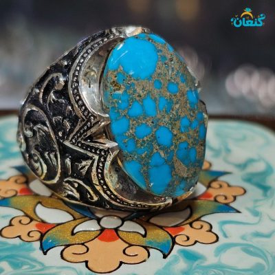فیروزه شجری رگه طلائی اصل نیشابور - Image 4