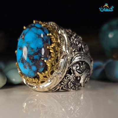 فیروزه شجری سنگ سیاه اصل نیشابوری آبی محک - Image 5