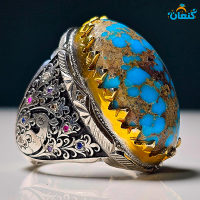 انگشتر فیروزه تاج طاووس