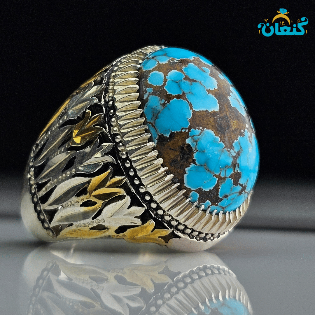 انگشتر فیروزه گل لاله - ????? ???? ?????