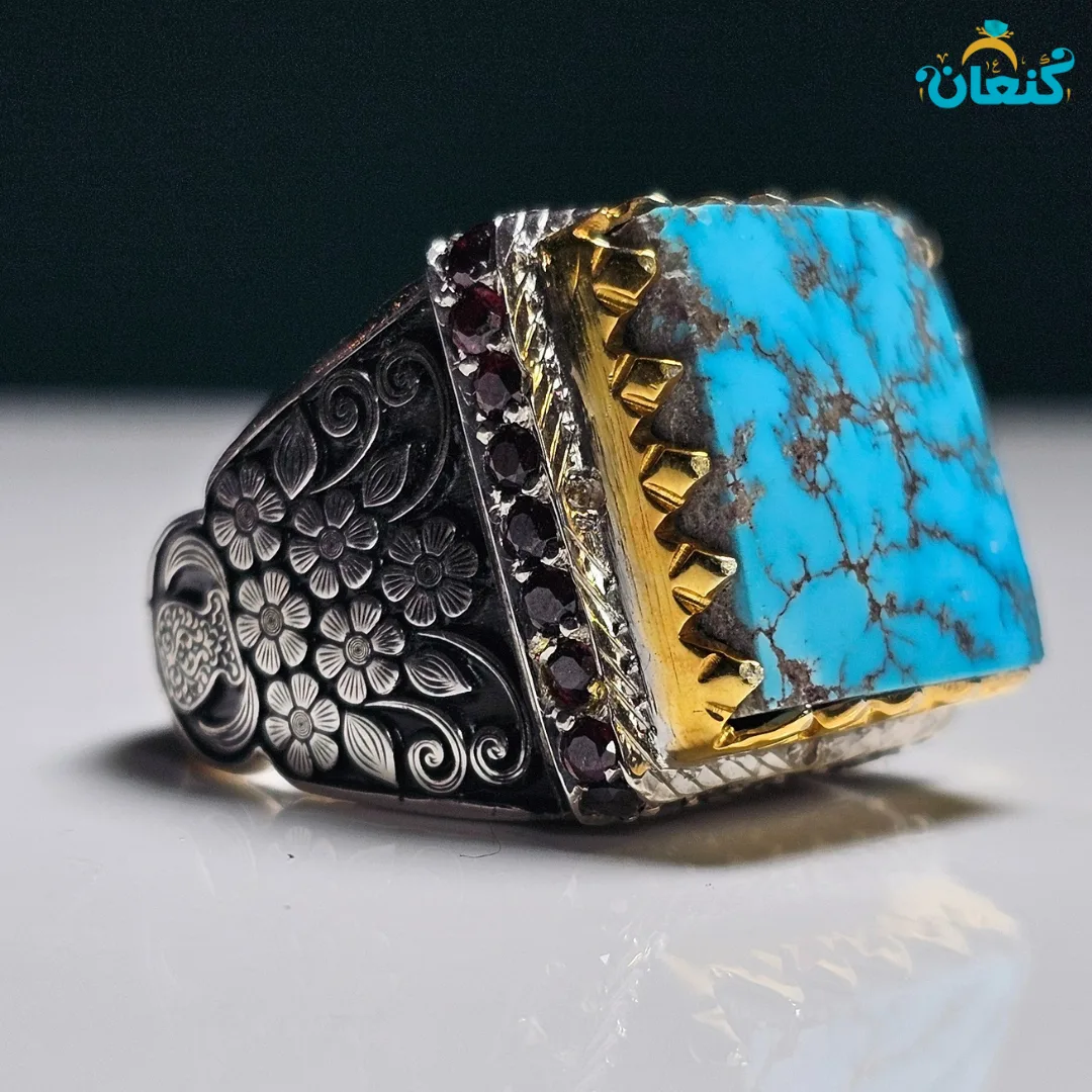 انگشتر فیروزه گلدون نسخه اول - ????? ???? ?????