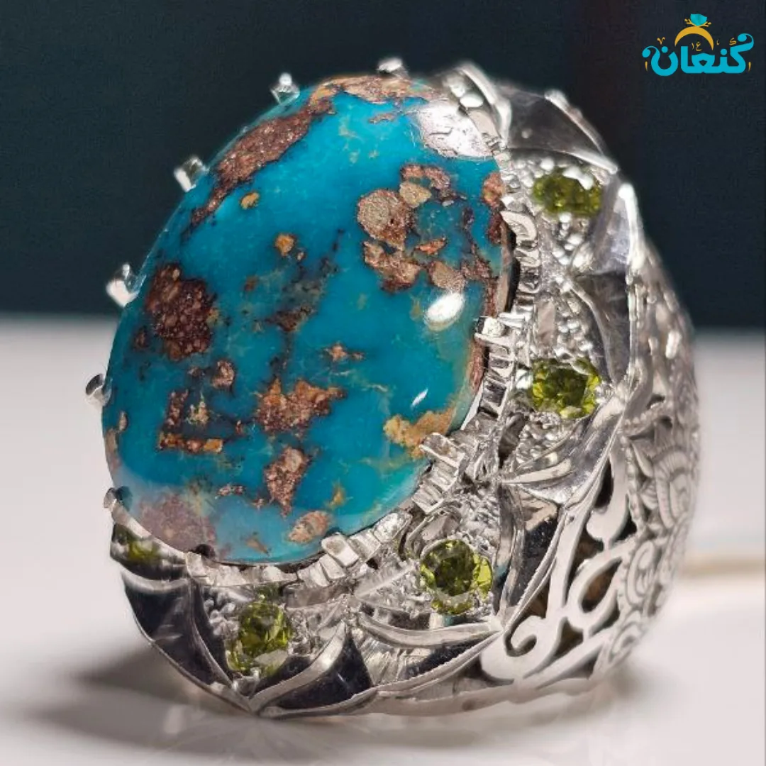 انگشتر فیروزه گلدون نسخه سوم - ???? 4