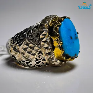 انگشتر فیروزه تکخال - ????? ???? ?????